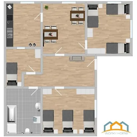 Swf111 - Komfortable Monteurwohnung Uebergangswohnung Apartamento *